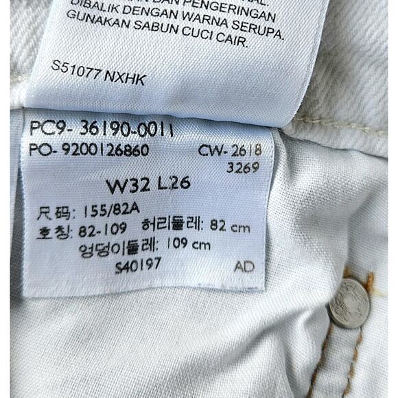 LEVI'S Premium 501T taper lt-wash free people cropped goop jeans $128 W32 x L26 - Picture 12 of 14